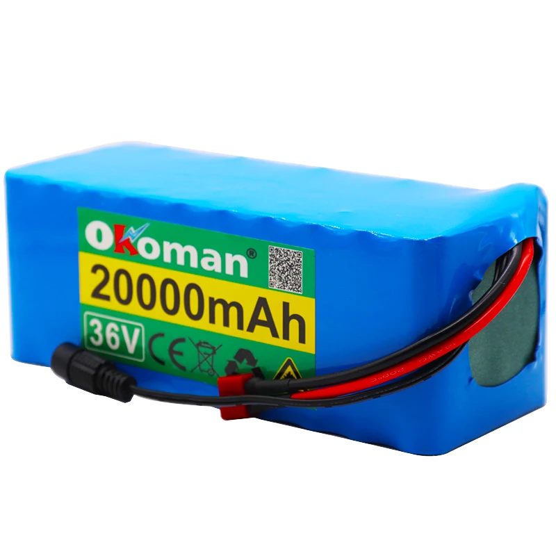 36V аккумулятор 10S4P 20Ah 500W высокой мощности 42V 20000mAh электровелосипед Электрический
