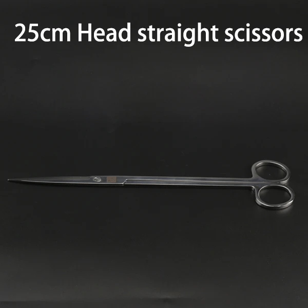 25cm Direct shear Пинцет Ножницы для живых растений травы Aquario аксессуар для аквариума инструмент для очистки, удаления водорослей. Водоросли скребок. Инструмент для очистки - Цвет: 25cm Direct shear
