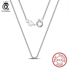 ORSA JEWELS Италия 925 стерлингового серебра 0,6 мм цепи коробки Цепочки и ожерелья 40 см 45 см 50 см 55 м 60 см Цепочки и ожерелья, ювелирный подарок по оптовой цене, OSC07-2