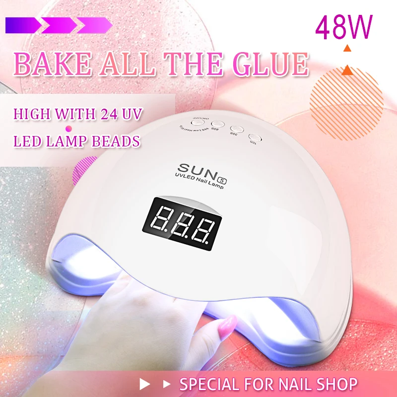 УФ-лампа для сушки гель-лака 48 Вт 3 цвета | Красота и здоровье
