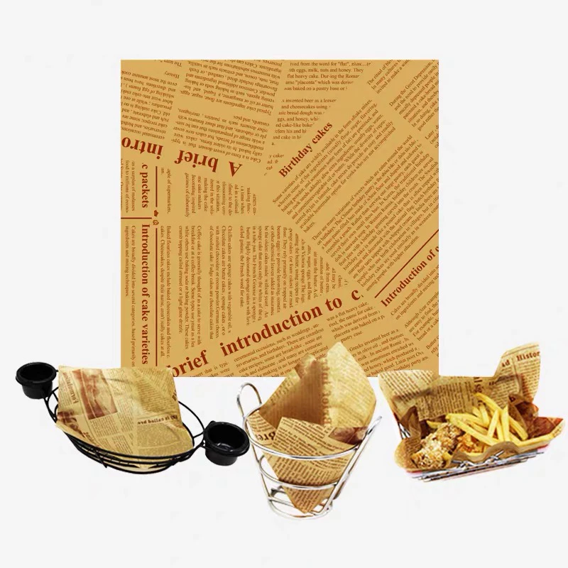 Бумага с вощеным покрытием оболочка для бумаги бумажная рисунком пищевой