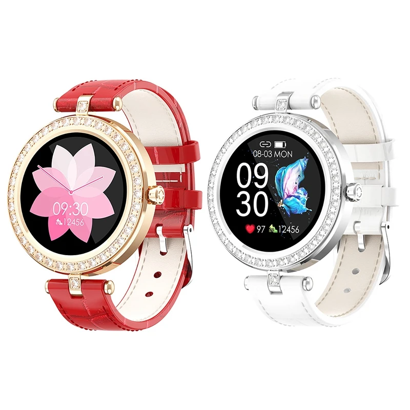 

S28 Смарт-часы дисплей, измеряющий сердечный ритм в реальном времени крови Давление монитор фитнес трекер для женщин Смарт-часы для IOS и Android