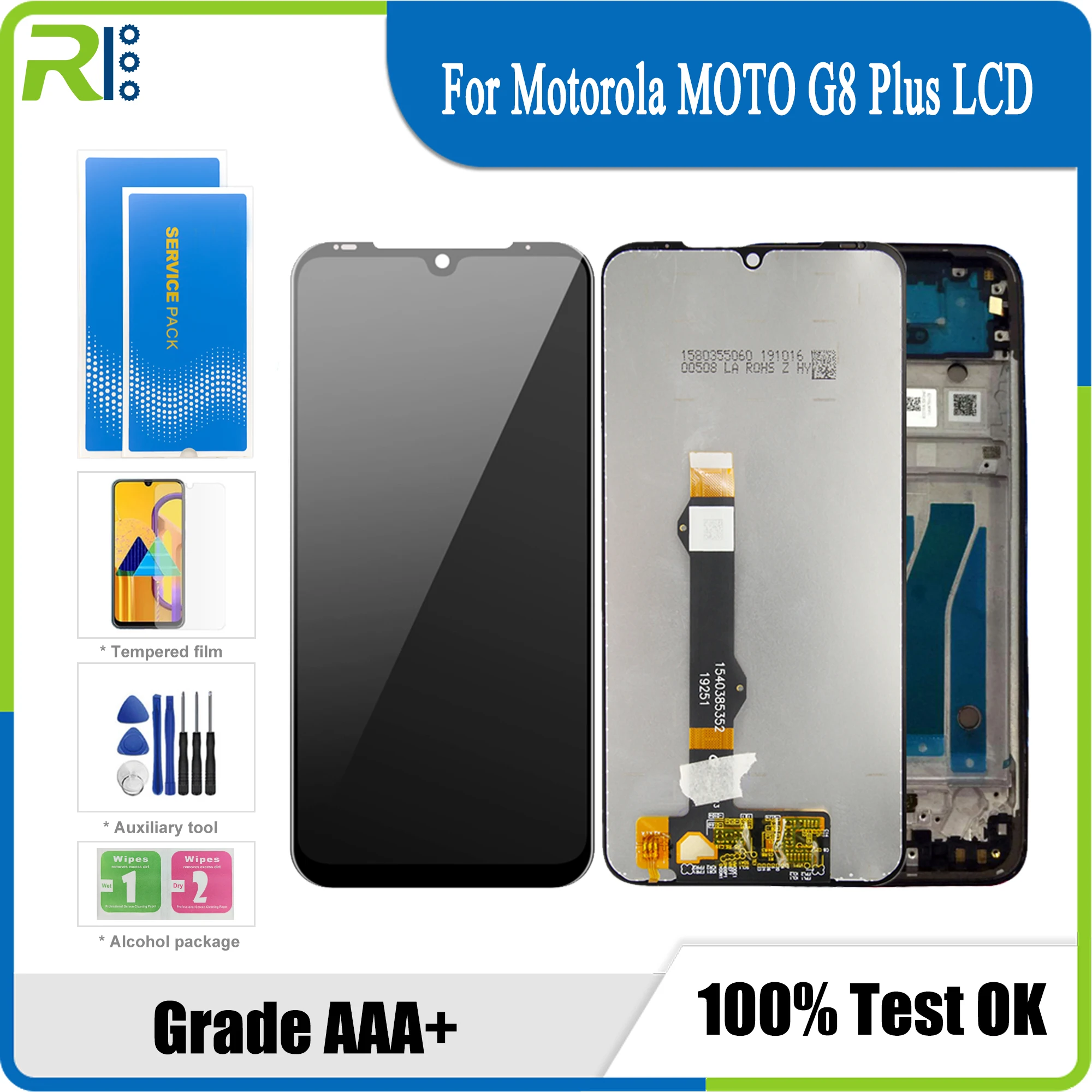 

Оригинальный дисплей для Motorola Moto G8 Plus XT2019 ЖК сенсорный экран дигитайзер монтажный черный экран 100% тест Бесплатные инструменты