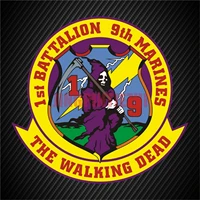 car stickers vinyl motorcycle decal united states marine corps 1st battalion 9th marine corps emblem military