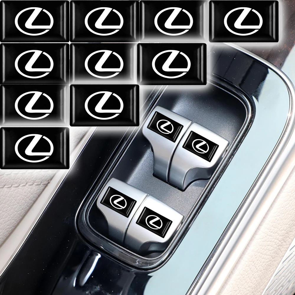 3D эпоксидные наклейки на руль автомобиля эмблема для Lexus RX 300 IS 250 GX 400 460 UX 200 NX LX GS ES
