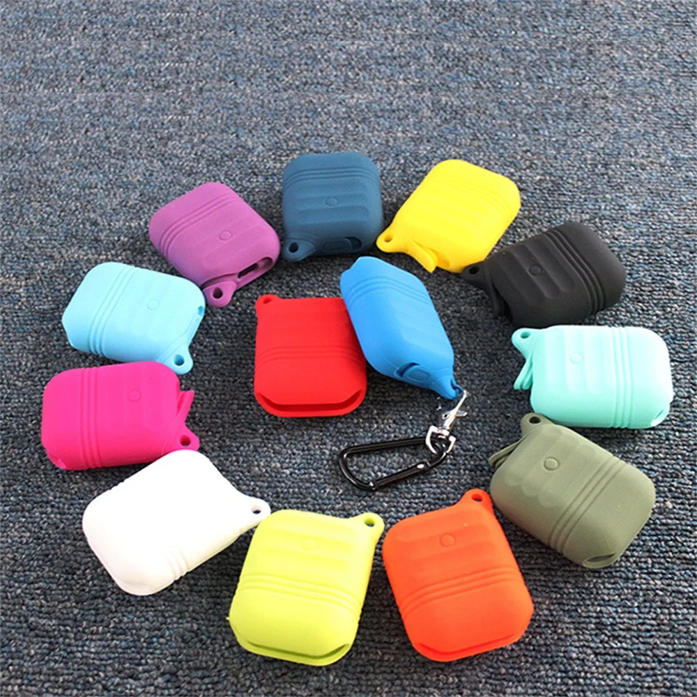 Новый портативный чехол для ключей силиконовый круглый защитный с карабином