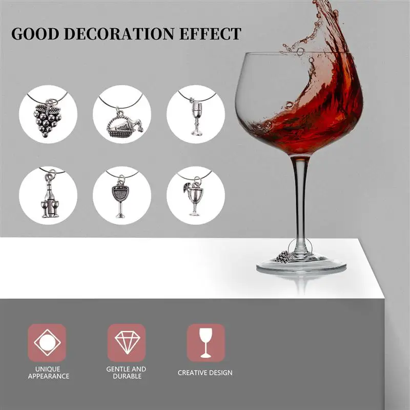 Кольца для винных стаканов в гавайском стиле ИДЕНТИФИКАТОРЫ бокалов знаки