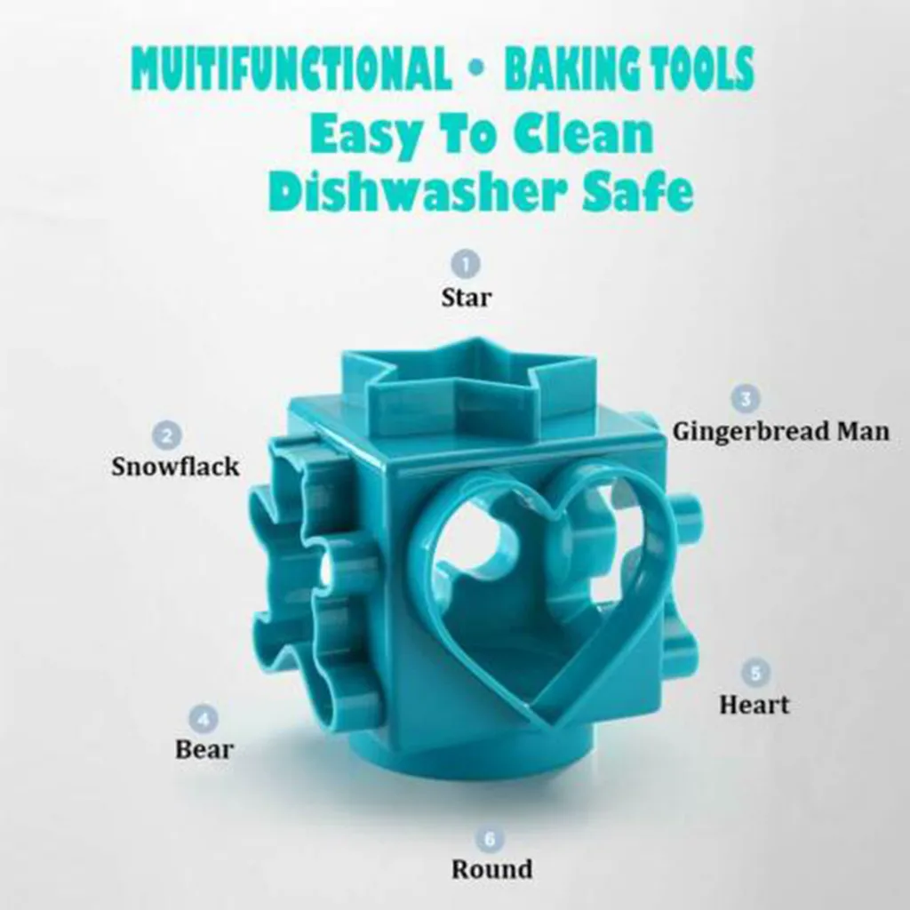 6 в 1 DIY формочка для печенья шесть узоров комбинированная многофункциональная