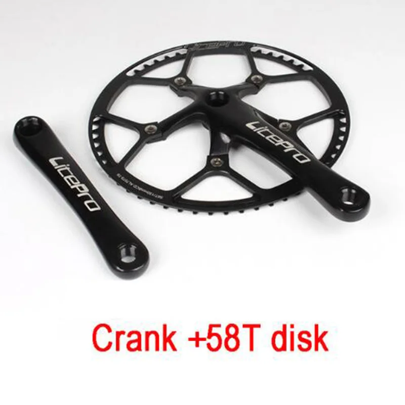 Litepro Складная рукоятка для велосипеда + коленчатый набор из алюминиевого сплава