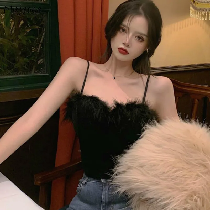 

Camis Women V-neck Black Solid Simple Basic Design Sexy Club Party High Street Female Tops Summer Casual Slim Fashion Chic New