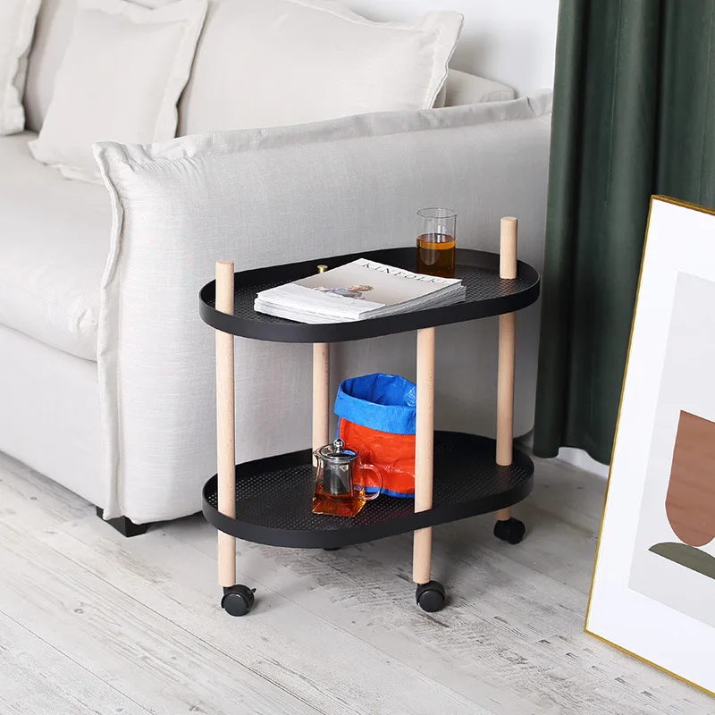 

Northern Wind Trolley Shelf Multi-functional Art Creative Flower Removable Moving With Wheels
