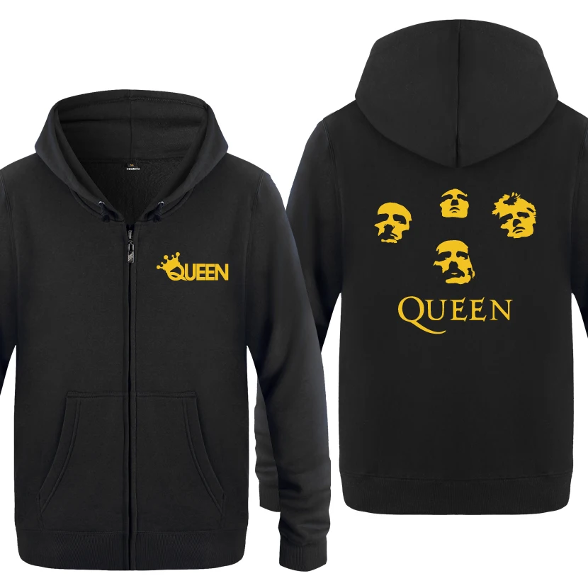 Heavy Metal Rock Band Queen кофты Для мужчин 2020 s с капюшоном и застежкой-молнией Флисовые