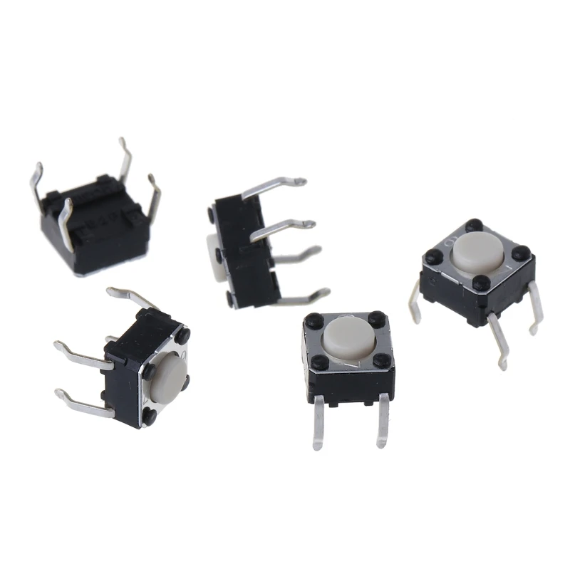 5 шт. микропереключатель для мыши Logitech M185 M215 G300 G402 G602 M570 6x6x4.3mm|Аксессуары мышей и