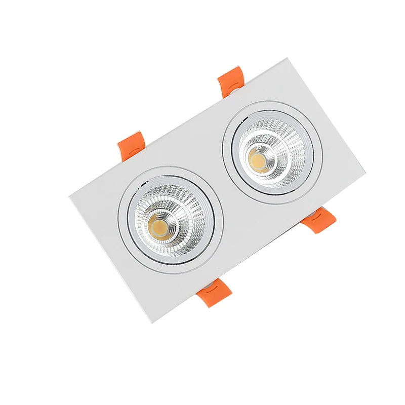 Светодиодный точечный потолочный светильник 20 Вт 30 40 с двойной головкой