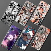 transparent cover for xiaomi redmi note 9s 9 8 8t 7 10 9c 9a 7a 8a 6a 6 k40 pro soft shockproof case demon slayer anime
