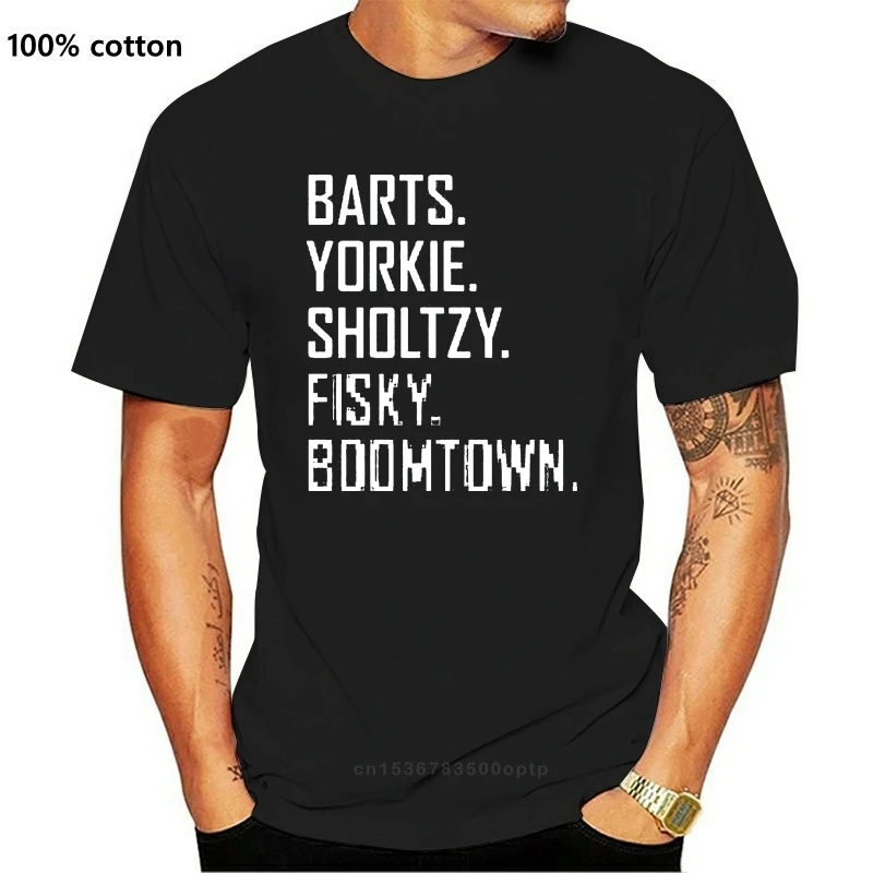 

Новинка, футболка Barts Yorkie Sholtzy Fisky Boomtown со смешным надписью, футболка для хоккея Кенни