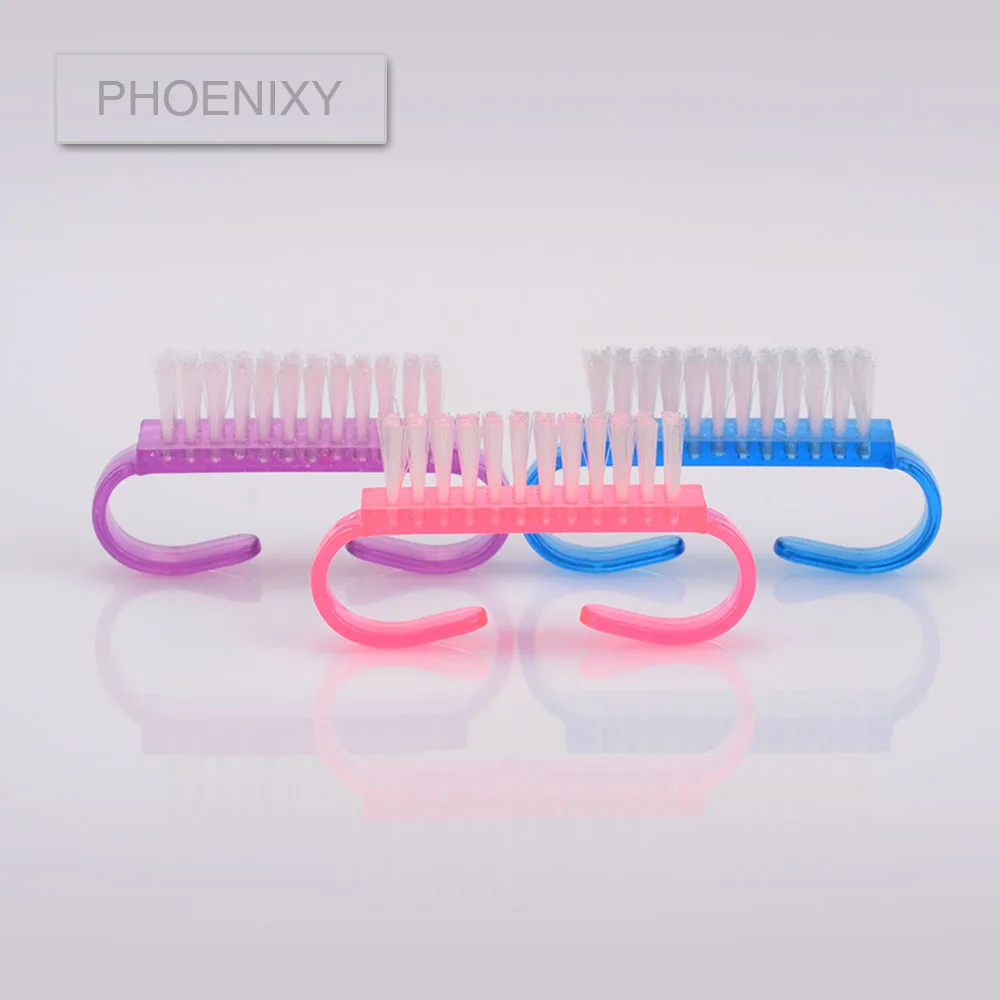 

Phoenixy Cleaning Nail Brush Tools File For Nail Art Care Manicure 3 Color Soft Remove Dust Small Angle Acrylic Nail Dust Brush