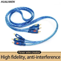 audio cable video cable line three on three lotus av cable 3rca to 3rca lotus line 1 5 m 3 m 5 m free shipping