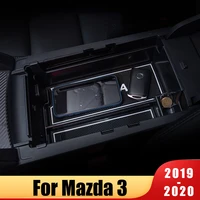 abs plastic car armrest center storage box container glove organizer case for mazda 3 axela 2019 2020 accessories