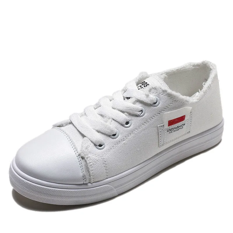 Осень-зима 2020 Новые Белые Повседневные кроссовки на плоской подошве Женская