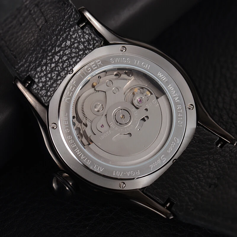 Мужские спортивные наручные часы мужские автоматические Риф Тигр Мужская модная