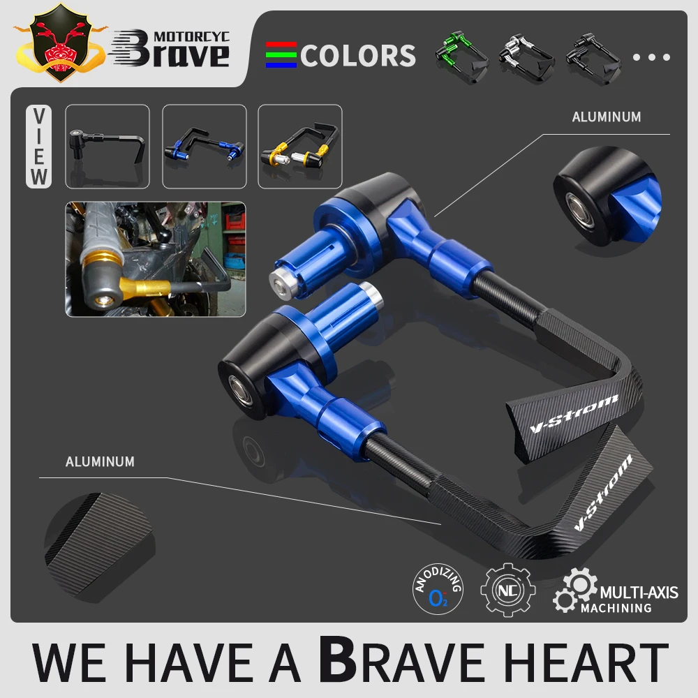 

Motorcycle Accessories Aluminum Brake Clutch Lever Guard Protection For Suzuki Vstrom 650 1000 V-STROM V STROM DL650 DL1000