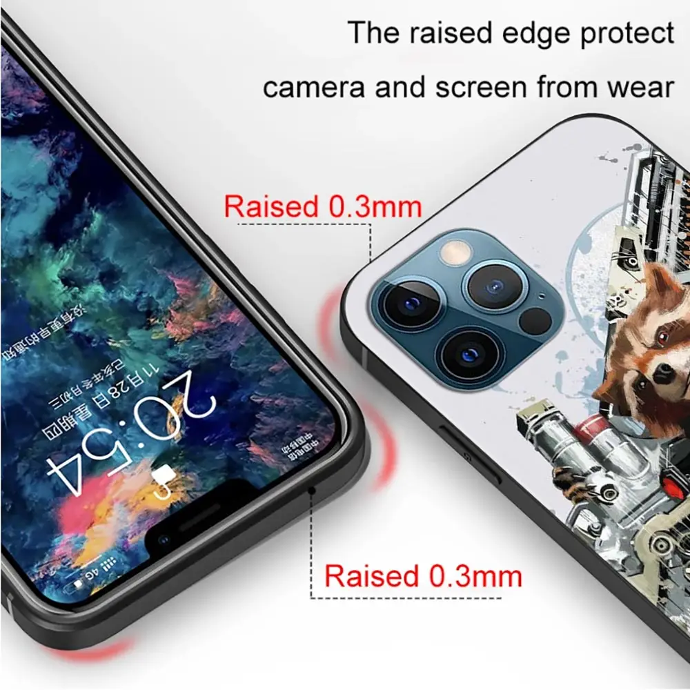 Чехол для телефона Apple iPhone 11 13 12 Pro Max Mini XS max XR X 8 7 6s 6 Plus 6S Fundas Marvel Мстители Грут енот -