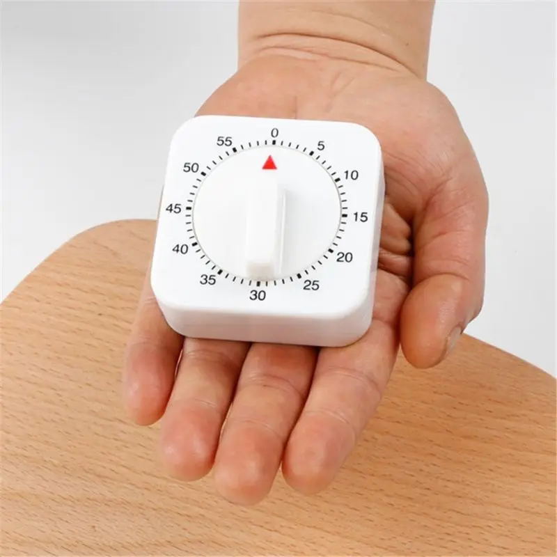 Квадратный механический кухонный таймер для приготовления пищи на 60 минут