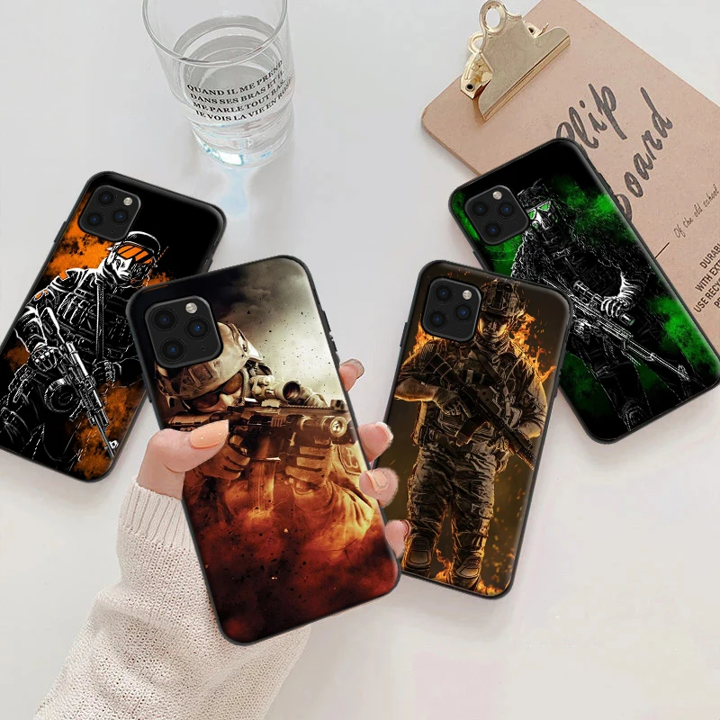 

Sharpshooter Phone Case For iPhone 11 12 XR XS X Pro MAX 7 8 6 6S Plus SE 2020 Sharpshooter Back Cover Coque Soft TPU Cases