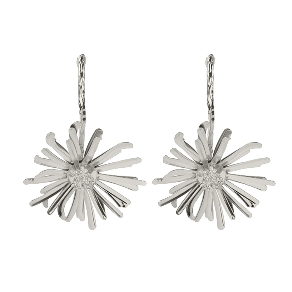 Vintage Women Earrings Daisy Flower Rhinestone Inlaid Pendant Stud Jewelry Gift New Woman's accesories | Украшения и