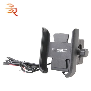 motorcycle mobile phone holder with usb charger for honda cbf600s cbf600sa cbf 600 sa 2004 2013 2007 2008 2009 2010 2011 2012 free global shipping