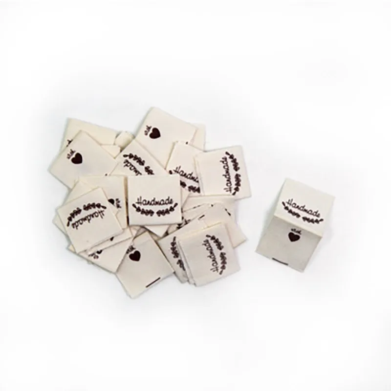 100 шт. этикетка ручной работы тканевые этикетки складные бирки с овечьим бежевым