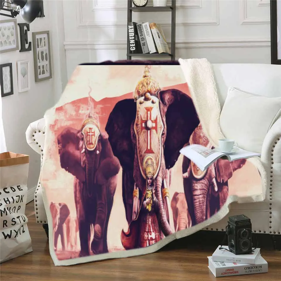 

New 3D Hot Style Fantasy Animal Printing Wool Blanket Adult Quilts Home Office Washable Leisure Children Sherpa Blankets
