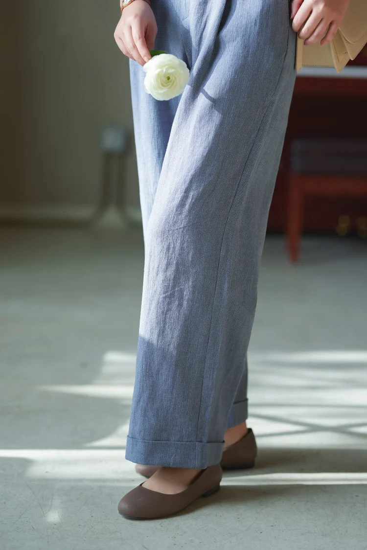 Женские винтажные прямые брюки CYNTHIA повседневные свободные в китайском стиле