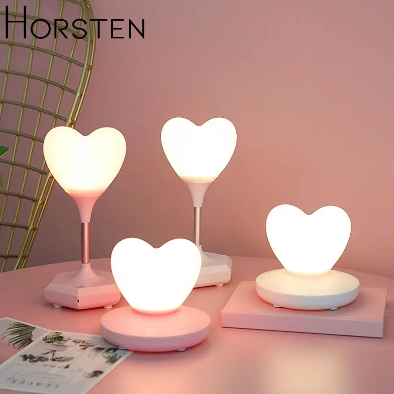 Креативная теплая Светодиодная лампа с зарядкой от USB детский ночсветильник в