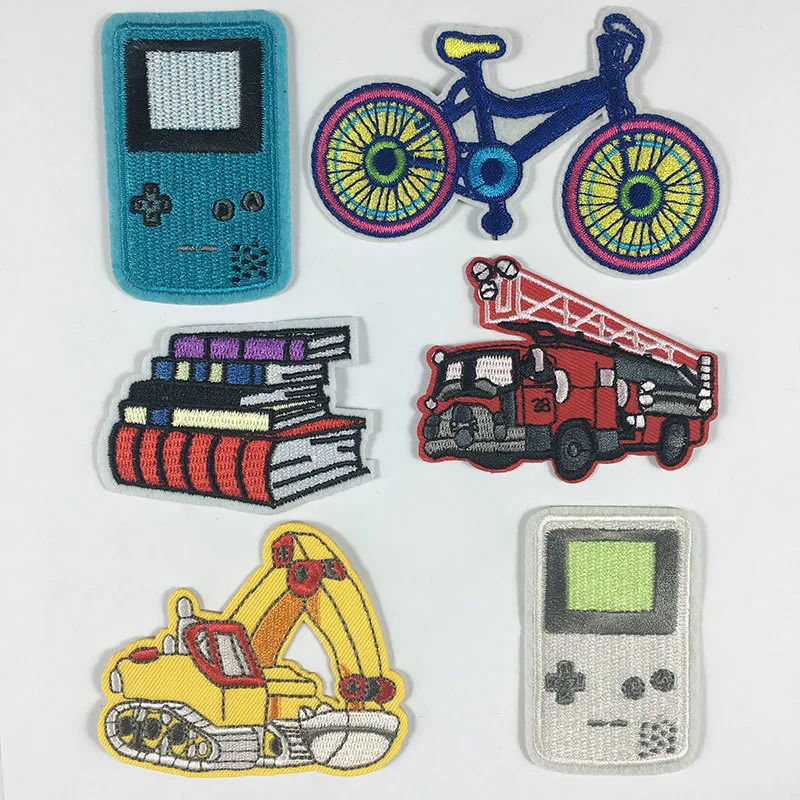 Любимая игровая консоль для мальчиков экскаватор пожарной машины вышитая