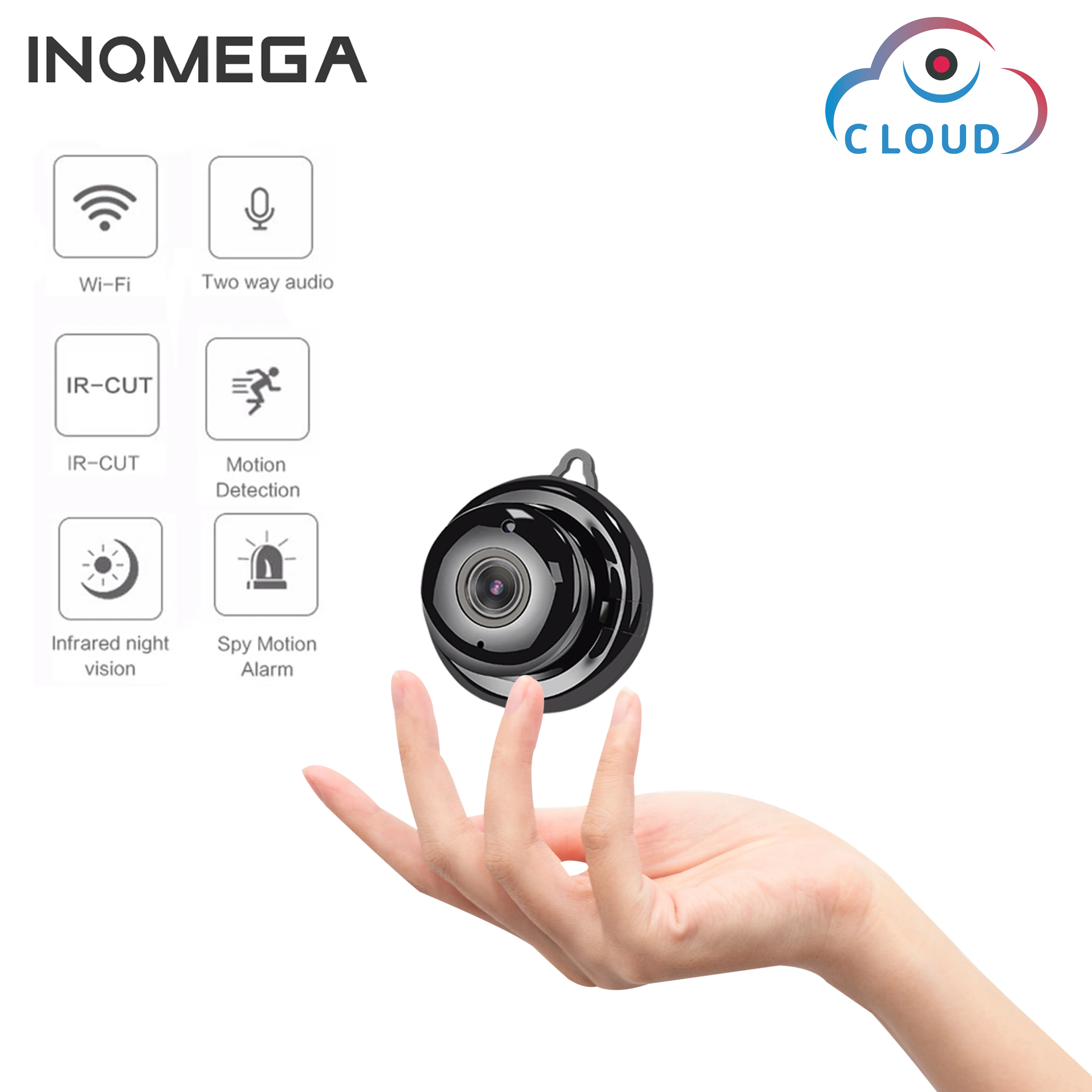 Беспроводная мини камера видеонаблюдения INQMEGA 1080P Wi Fi IP инфракрасное ночное