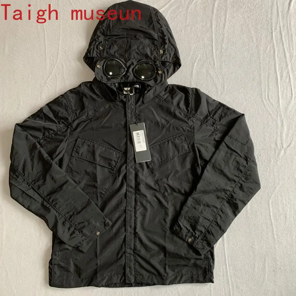 

Fashion Men's Plus Size Zip with Hat Zipper Pocket Jacket Long Sleeve Thin Streetwear Windbreaker men jacket men fashion
