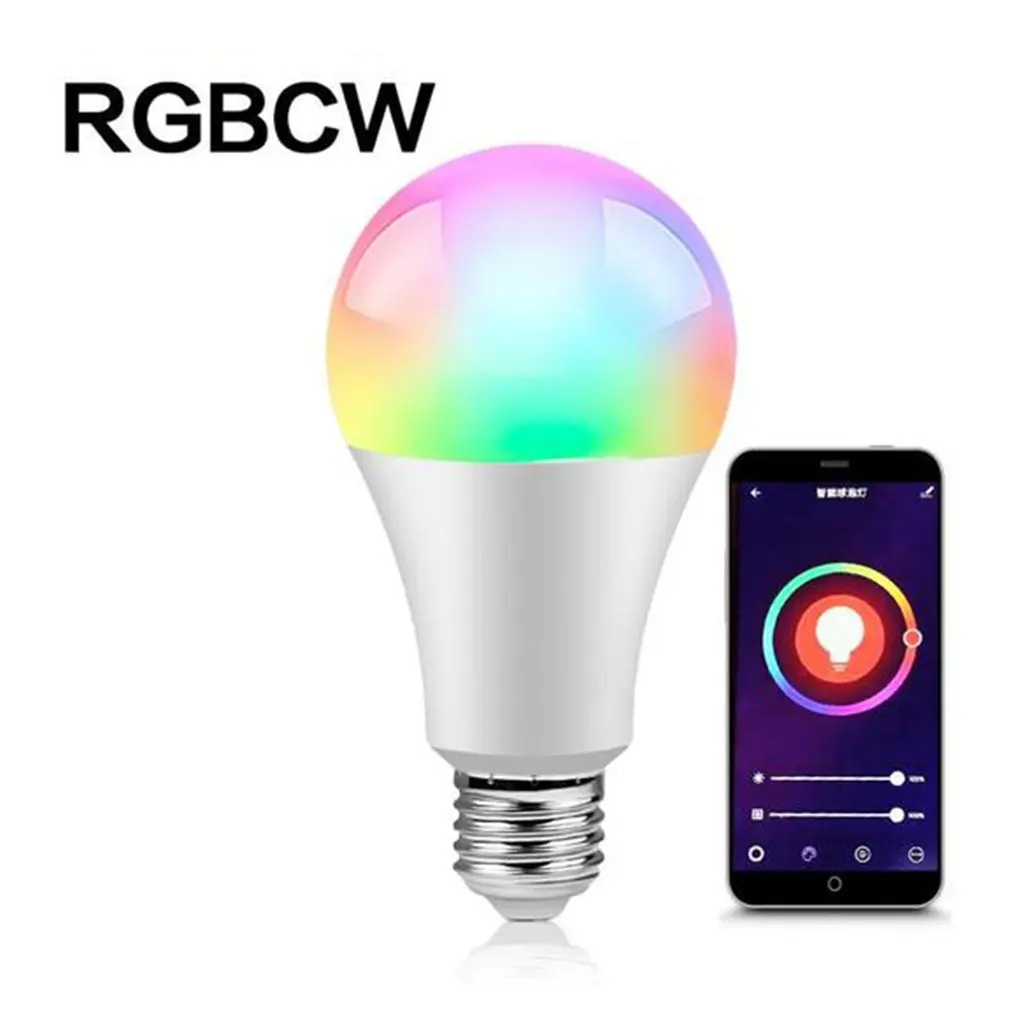 

Умная Беспроводная лампочка, светодиодная лампочсветильник с пятью направлениями, цветная, красивая музыка, изменение цвета, лампочка упра...