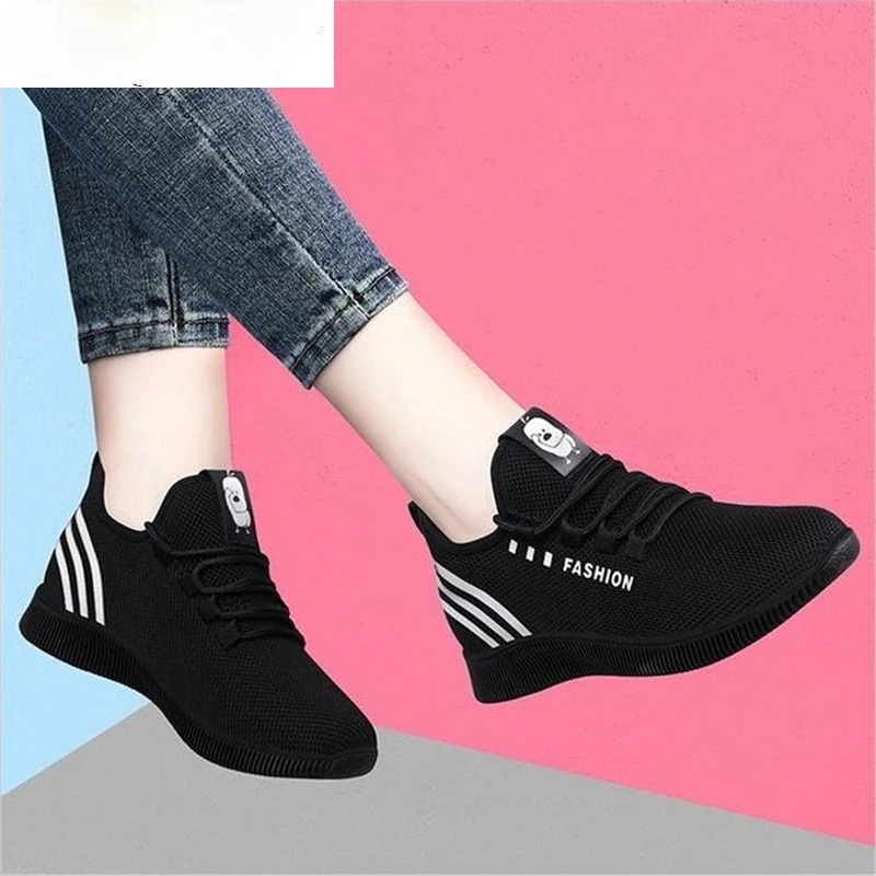 

2020 New Spring Women casual shoes Breathable Mesh platform Sneakers Women New Fashion mesh sneakers shoes woman tenis feminino