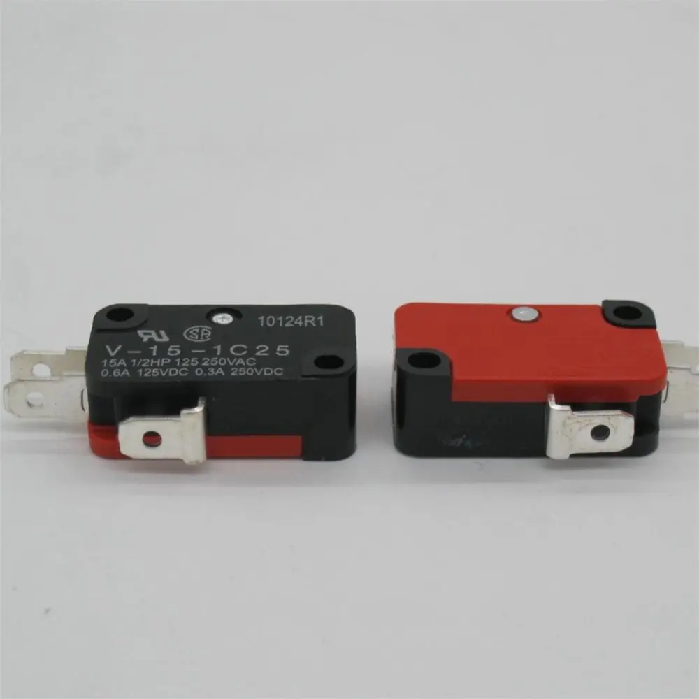 1 V-15-1C25 15A 250V/125V AC SPDT Мгновенный Кнопочный микро-концевой переключатель |