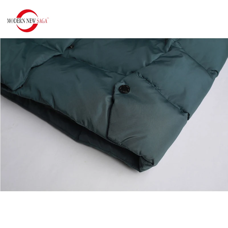 MODERN NEW SAGA 2020 Зимнее Женское Пальто Длинная Куртка С Капюшоном Высокое Качество