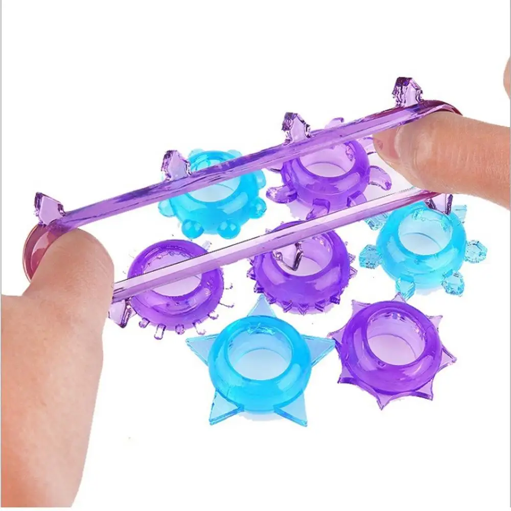 Random Penis Ring Big Dick Sex Toys For Man Products Delay Ejaculation Silicone Cock Rings Erotic Condom Sleeve Toy | Красота и