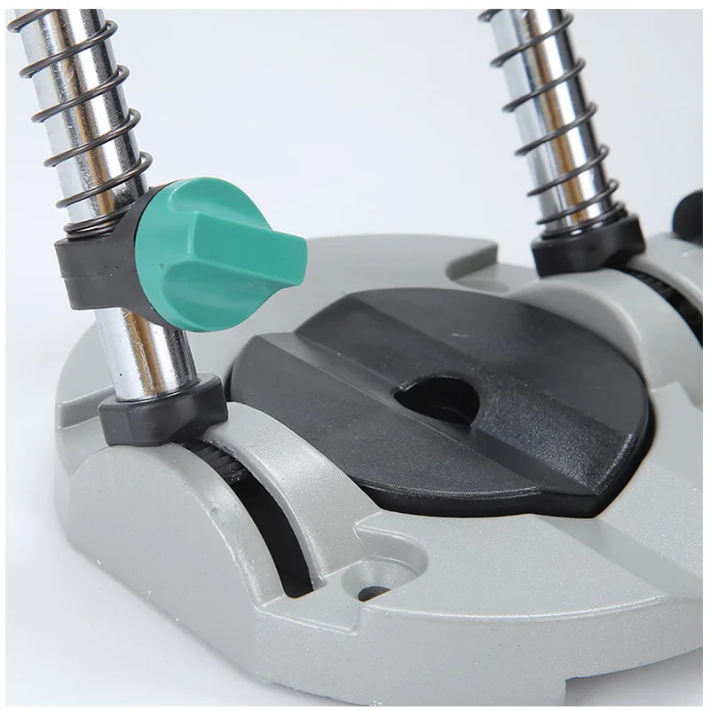 

Precision45-90degree Angle Adjustable Drill Guide Attachment with Chuck Drill Holder Stand Drilling Guide for Electric MJ80513