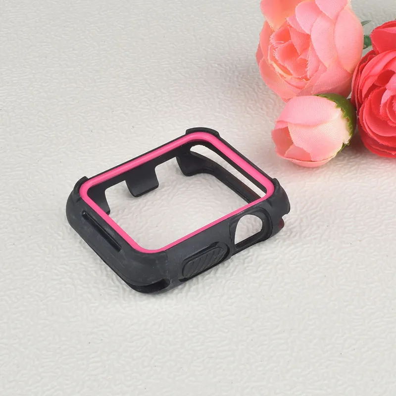 ТПУ чехол для Apple watch Case Apple watch 4/5 44 мм 40 мм силиконовые защитные часы бампер матч спортивный ремешок аксессуары 44 40