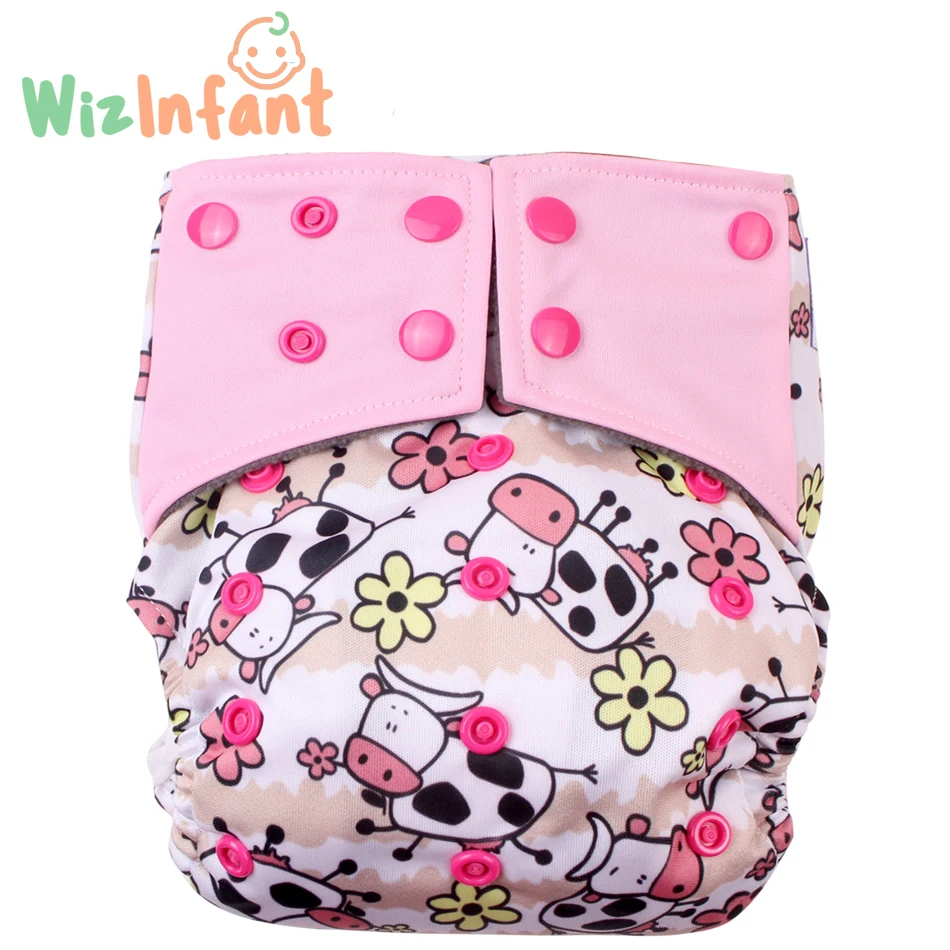 Wizinfant OS AIO & Pocket Diaper с пеньковой и угольной бамбуковой вставкой S M L регулируемые