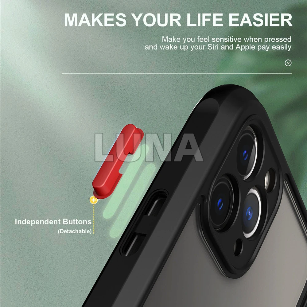 Полная защита камеры противоударный защитный прозрачный чехол для iPhone SE 2020 11 Pro Max