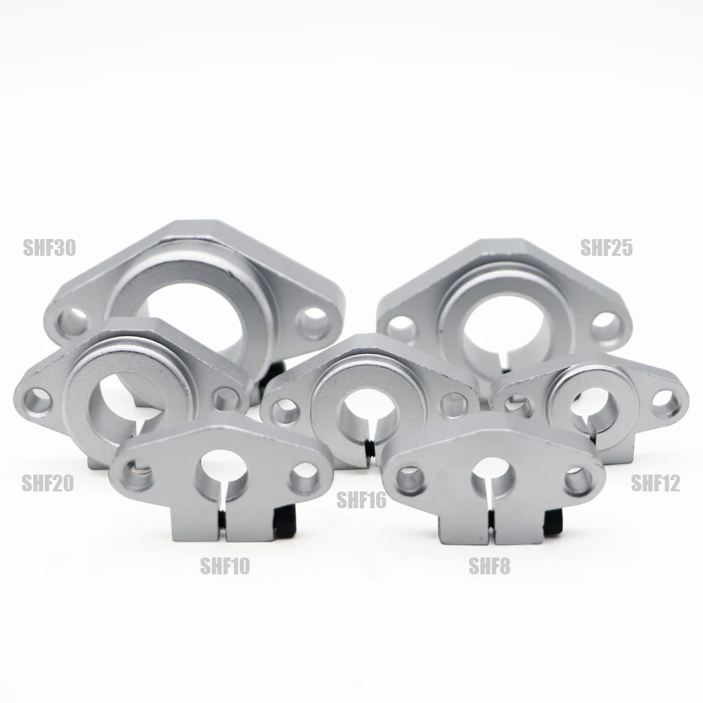 10 шт./лот SHF16 SHF8 SHF10 SHF12 SHF20 SHF25 16 мм линейный подшипник рельсовый вал поддержка XYZ