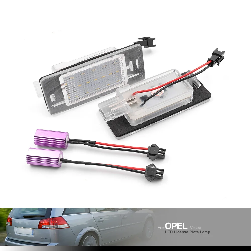 2x Canbus светильник для номерного знака Opel Vectra C Estate 2002-2008 Задний задний габаритный