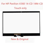 14-дюймовый сенсорный дигитайзер для HP Pavilion X360 14-cd 14CD LCD Серия ноутбуков сенсорный экран 14M-CD 14-cd Сенсорная панель заменяемая